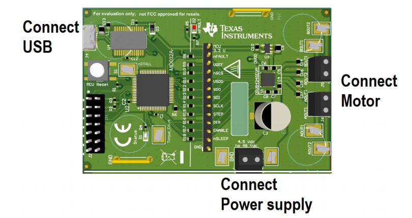 位置电路 - Texas Instruments DRV8434SEVM评估模块